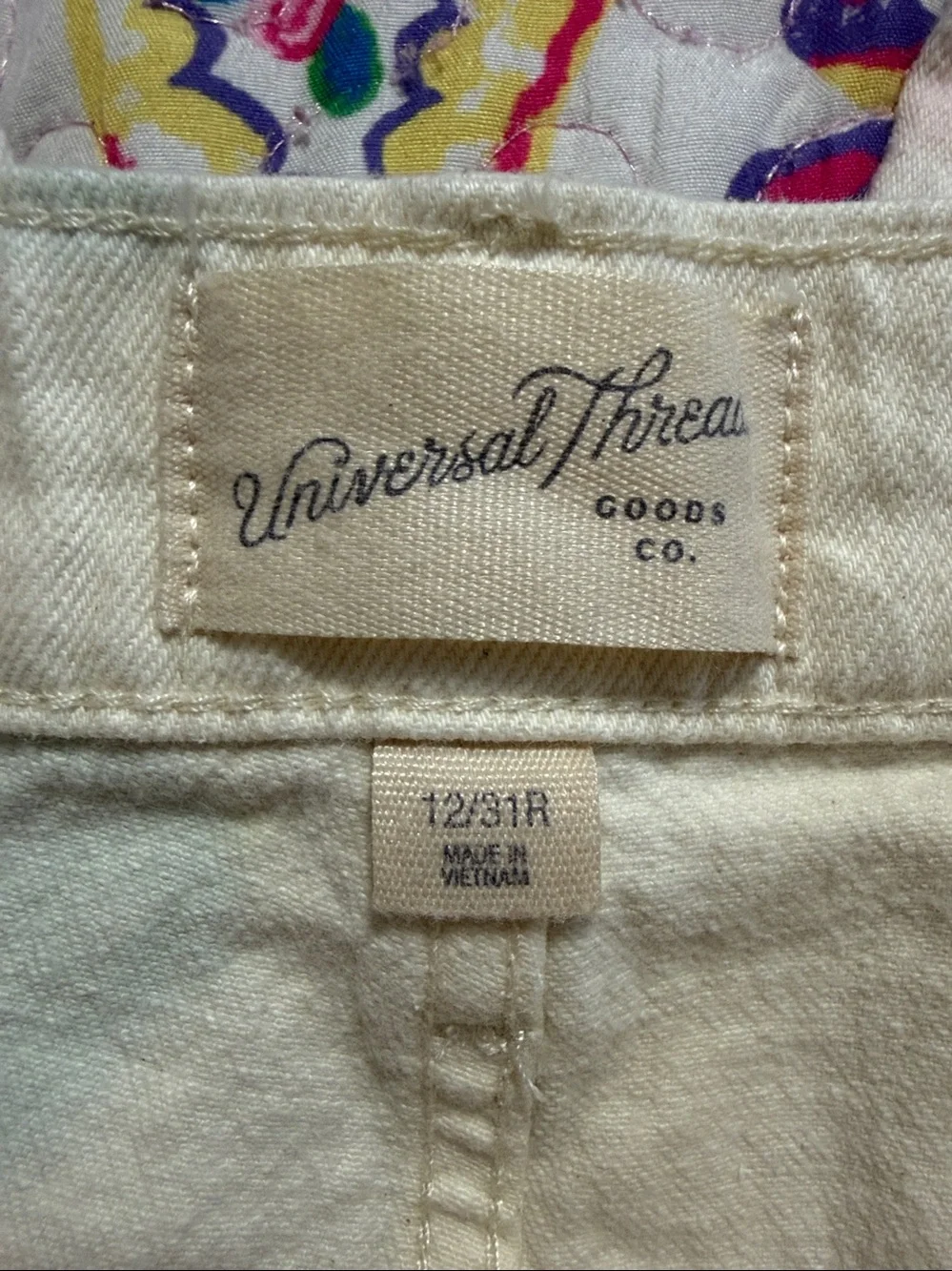 Universal Thread Tie Dye Vintage Straight Cropped High Rise Jeans Size: 12R
